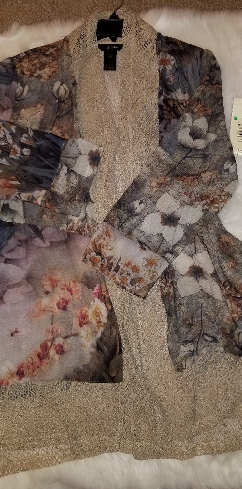 Ali Miles Gorgeous multi color Duster coverup